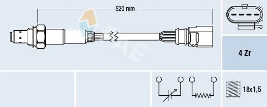 Oxygen Sensor FAE 77438