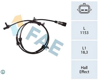 Sensor, wheel speed FAE 78435