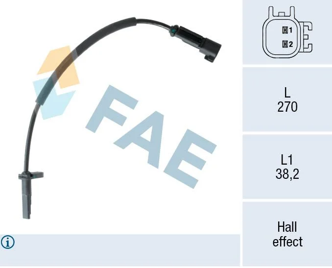 Senzor, hitrost kolesa FAE 78556