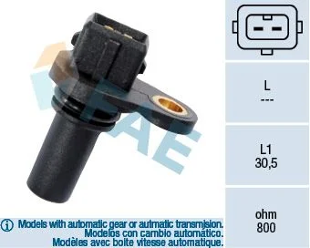 Sensor, crankshaft pulse FAE 79008