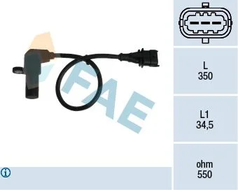 Sensor, crankshaft pulse FAE 79069