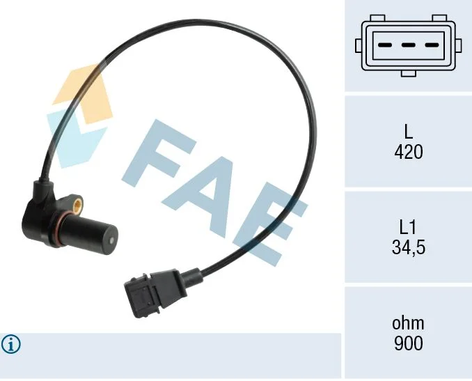 Senzor, impulz ročične gredi FAE 79073