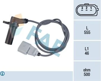 Sensor, crankshaft pulse FAE 79132