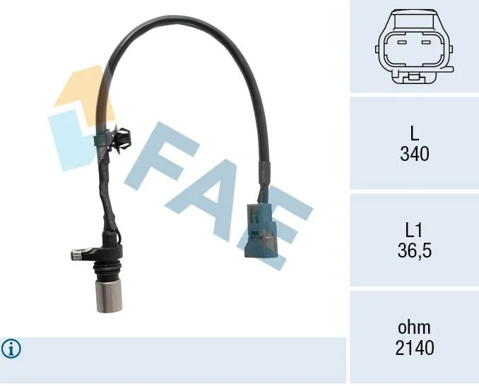 Sensor, crankshaft pulse FAE 79534