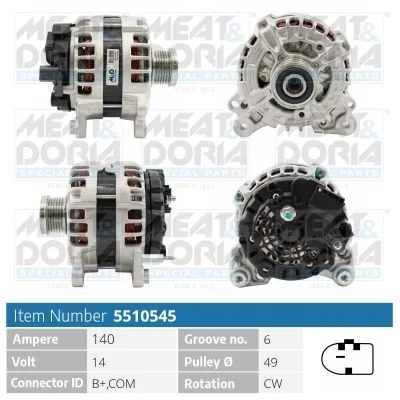 Alternator MEAT & DORIA 5510545