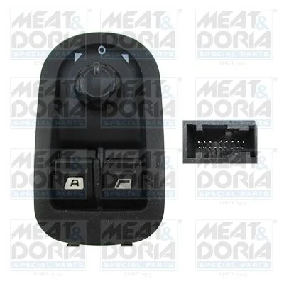 Switch, window regulator MEAT & DORIA 26087