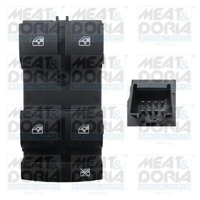 Switch, window regulator MEAT & DORIA 26395