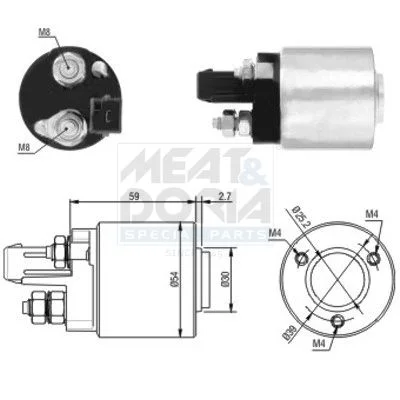 Solenoidno stikalo, zaganjalnik MEAT & DORIA 46105