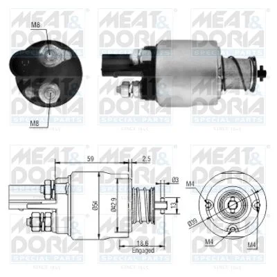 Solenoidno stikalo, zaganjalnik MEAT & DORIA 46126
