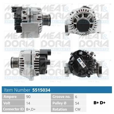 Alternator MEAT & DORIA 5515034
