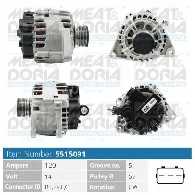 Alternator MEAT & DORIA 5515091