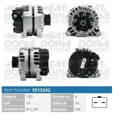 Alternator MEAT & DORIA 5515242