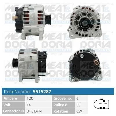 Alternator MEAT & DORIA 5515287