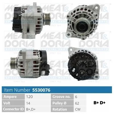 Alternator MEAT & DORIA 5530076