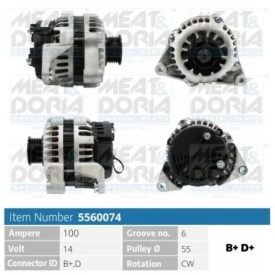 Alternator MEAT & DORIA 5560074