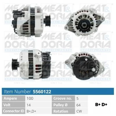 Alternator MEAT & DORIA 5560122