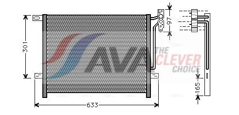 Condenser, air conditioning ava clever choice BW5203