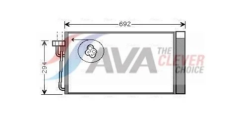 Condenser, air conditioning ava clever choice BWA5273D
