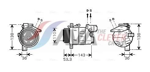 Compressor, air conditioning AVA Clever Choice BWAK321