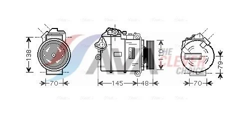 Compressor, air conditioning AVA BWK317