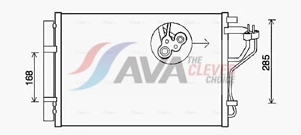 Condenser, air conditioning AVA Clever Choice HYA5308D