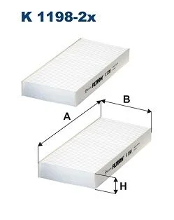 Filtras, salono oras FILTRON K 1198-2x