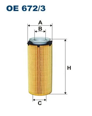 Alyvos filtras FILTRON OE672/3