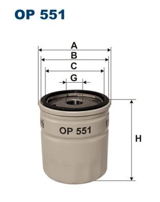 Oljni filter FILTRON OP 551