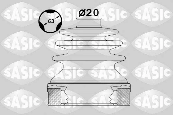 Bellow Kit, drive shaft SASIC 1900003