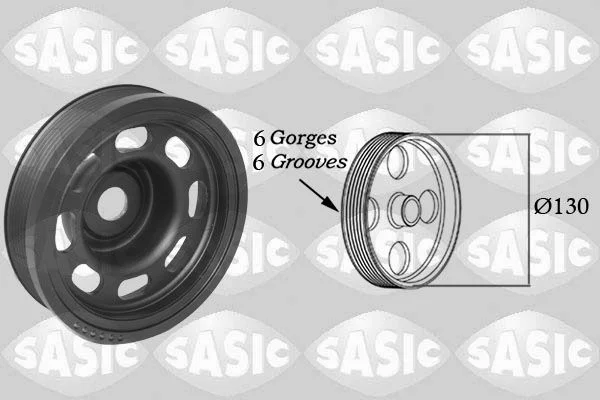 Belt Pulley, crankshaft SASIC 2150075
