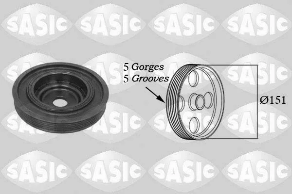 Belt Pulley, crankshaft SASIC 2154008