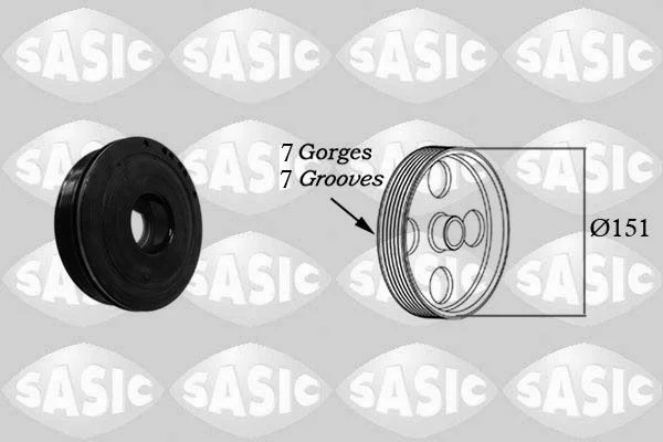 Belt Pulley, crankshaft SASIC 2154018