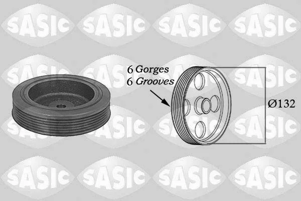 Belt Pulley, crankshaft SASIC 4000704