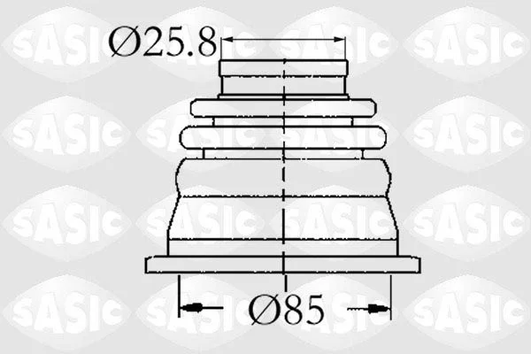 Komplet mehov, pogonska gred SASIC 4003408