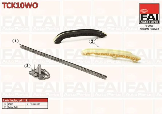Komplet zobate verige FAI AutoParts TCK10WO