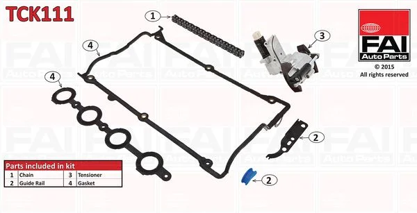 Komplet zobate verige FAI AutoParts TCK111