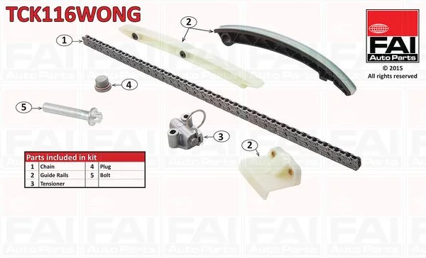 Komplet zobate verige FAI AutoParts TCK116WONG