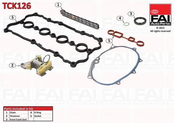 Komplet zobate verige FAI AutoParts TCK126