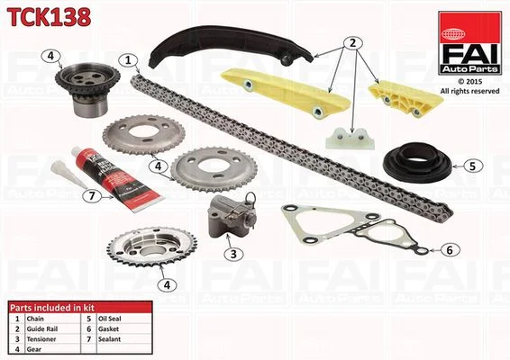 Komplet zobate verige FAI AutoParts TCK138