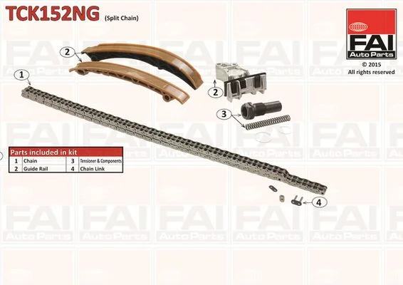 Komplet zobate verige FAI AutoParts TCK152NG