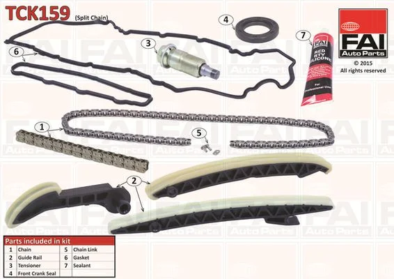 Komplet zobate verige FAI AutoParts TCK159