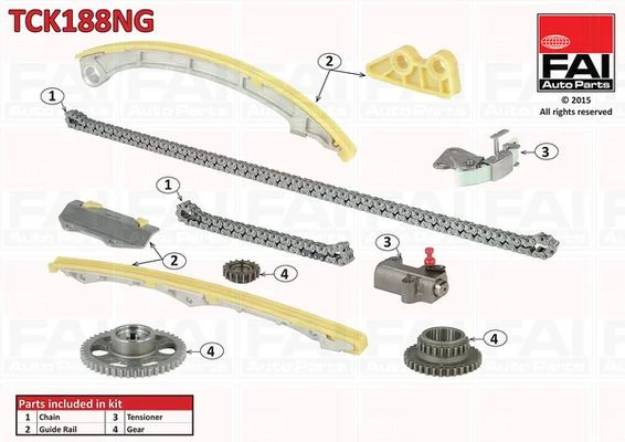 Komplet zobate verige FAI AutoParts TCK188NG