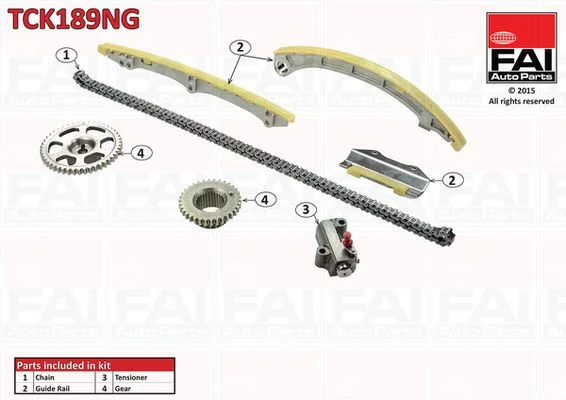 Komplet zobate verige FAI AutoParts TCK189NG