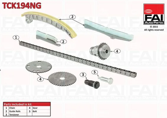 Komplet zobate verige FAI AutoParts TCK194NG