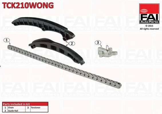Komplet zobate verige FAI AutoParts TCK210WONG
