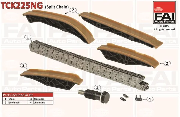Komplet zobate verige FAI AutoParts TCK225NG