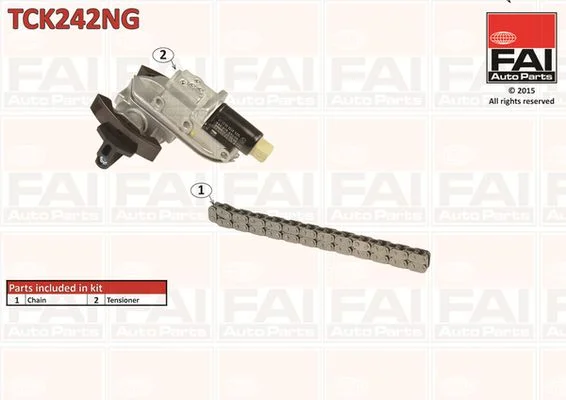 Komplet zobate verige FAI AutoParts TCK242NG