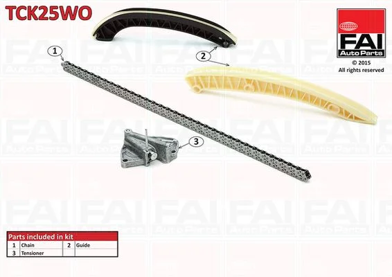 Komplet zobate verige FAI AutoParts TCK25WO