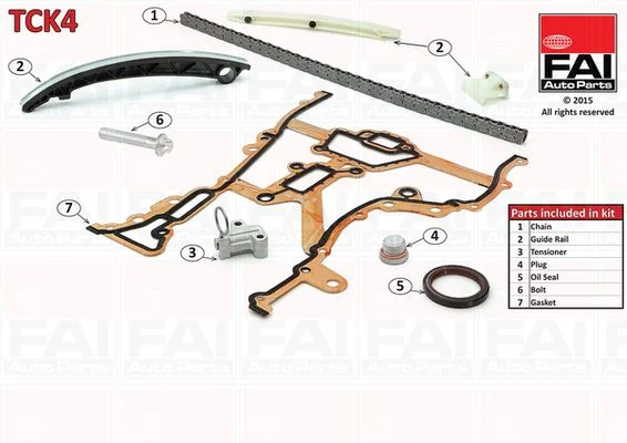 Komplet zobate verige FAI AutoParts TCK4