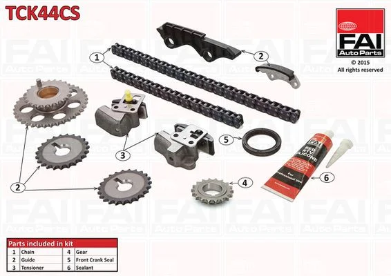 Komplet zobate verige FAI AutoParts TCK44CS